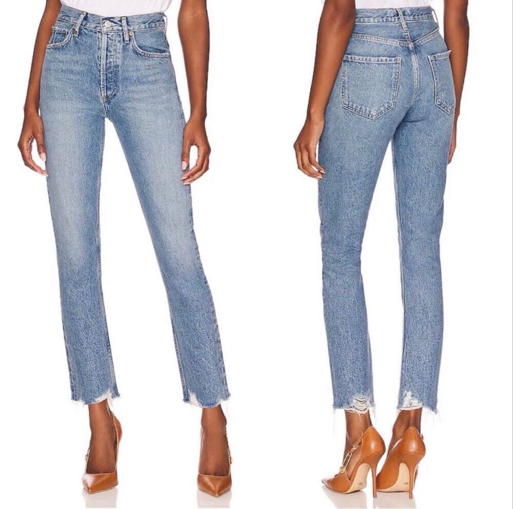 AGOLDE Riley High-Rise Straight Crop jeans 28